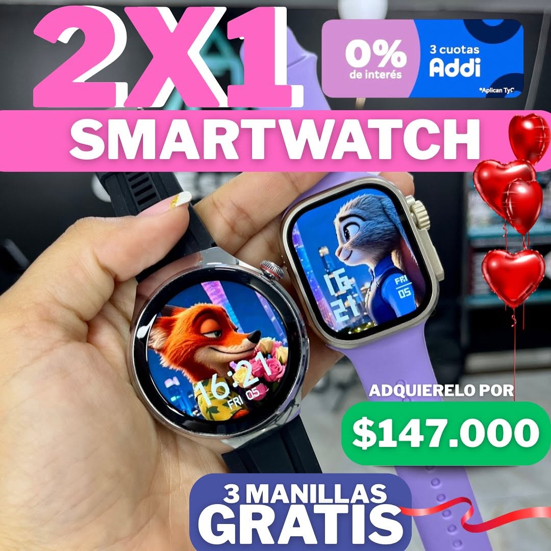 💞 PROMO Smartwatch Redondo + Smartwatch Ultra ⭐ ✨ 🌟