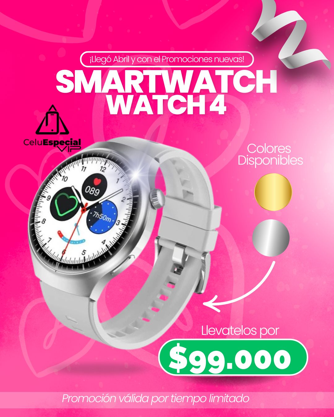 Reloj Inteligente Redondo Watch 4