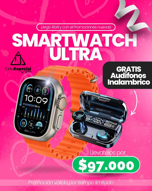 Smartwatch S9 Ultra + Audifonos Power Bank ¡GRATIS!