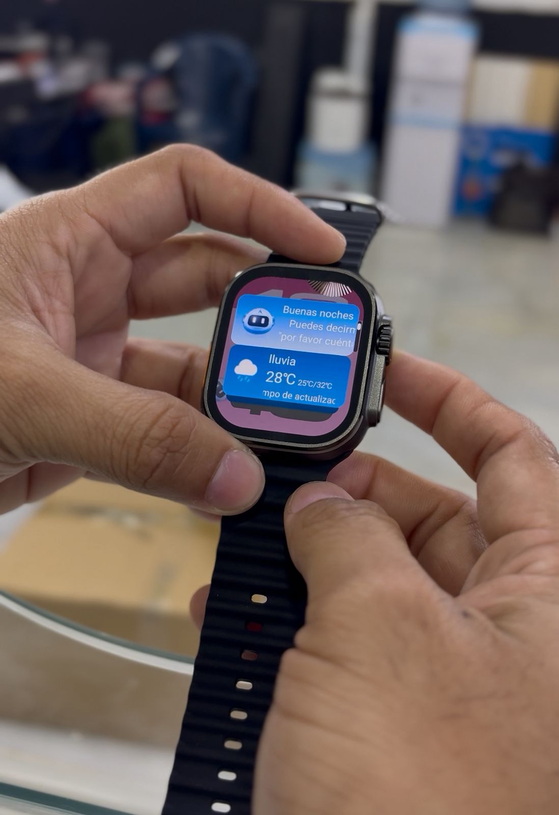 Smartwatch Ultra Plus AMOLED con Música, Almacenamiento y 7 Manillas