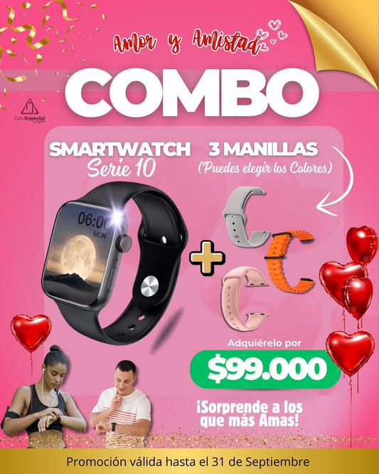 ❤️PROMO!!!  Smartwatch Serie 10 + 3 Manillas Intercambiables ❤️✨
